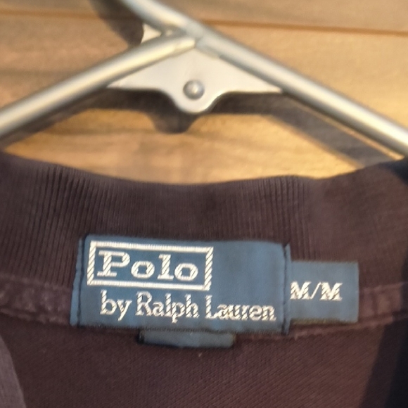 Polo by Ralph Lauren Men's Black Long Sleeve  Polo Shirt with Red Pony - Picture 3 of 4